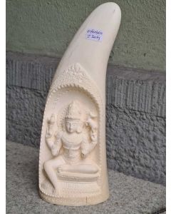 Elfenbeinschnitzerei Budda wohl Indien um 1900