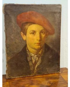 Portrait aus der Zeit um 1910, Oel auf Leinwand