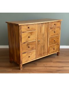 Kleine Biedermeier Kredenz oder Anrichte um 1820 in Nussbaumholz gefertigt