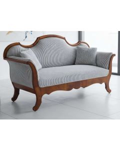 Hirschsofa um 1860 gefertigt in Nussbaumholz