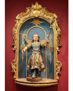 Erzengel Michael mit Schrein um 1750 gefertigt