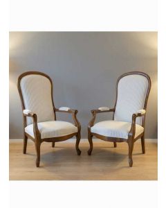Ein Paar Fauteuils Louis Philippe 