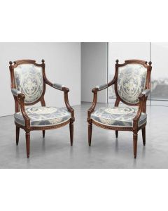Paar Fauteuils Louis XVI um 1780 gefertigt