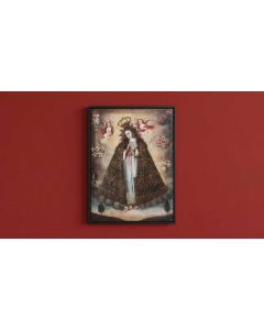 Gemälde auf Leinwand, Madonna um 1700 gemalt 