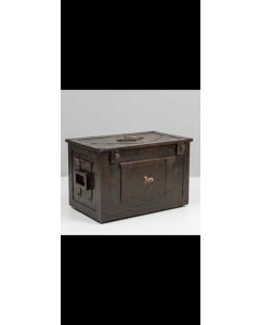 Eisen Tresor Truhe um 1780 mit orignalem Schlüssel
