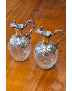 Silbermontierte kleine Karaffen, Frankreich anfang 19. Jhd.