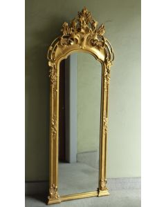 Traumhafter Spiegel Nap. III, Holz vergoldet um 1860