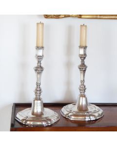 Hochwertige Silber Kerzenleuchter Barock um 1750