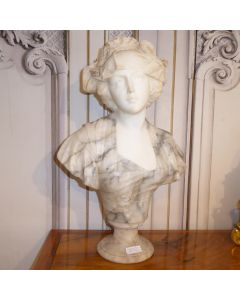 Marmor Büste Guglielmo Pugi 1850-1915 Italien um 1890 Jugendstil