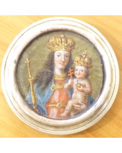 Kleine Miniatur, Oel auf Leinwand um 1750