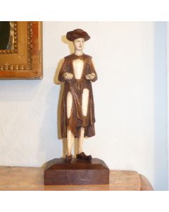 Fantastische Holz, Elfenbein Statuette um 1800