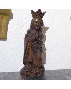 Kleine Gotische Madonna um 1550, Lindenzolz geschnitzt