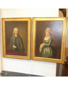 Ein Paar Portrait, Oel auf Leinwand um 1790