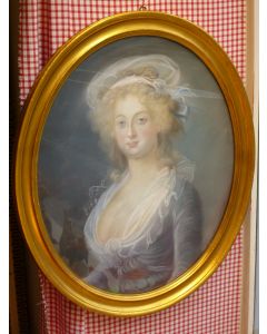 Portrait einer englischen Dame, Pastell datiert 1807