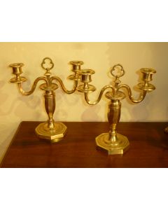 Bronze Kerzenständer - Paar Directoire um 1800