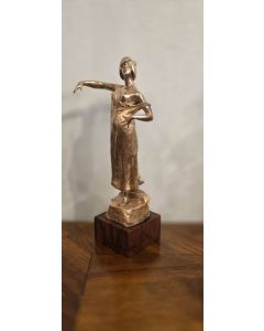 Jugendstilbronze vergoldet datiert 1897 Frankreich